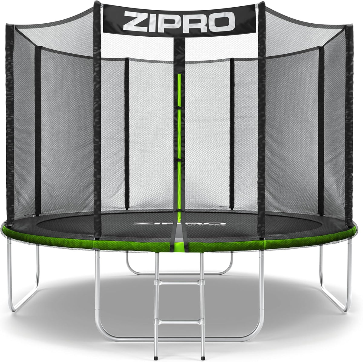 ZIPRO Rechthoekige Trampoline Buiten Bodemtrampoline voor Tuin Grote Tuintrampoline met Veiligheidsnet Springmat Ladder en Stevige Randafdekking(10FT (312cm))
